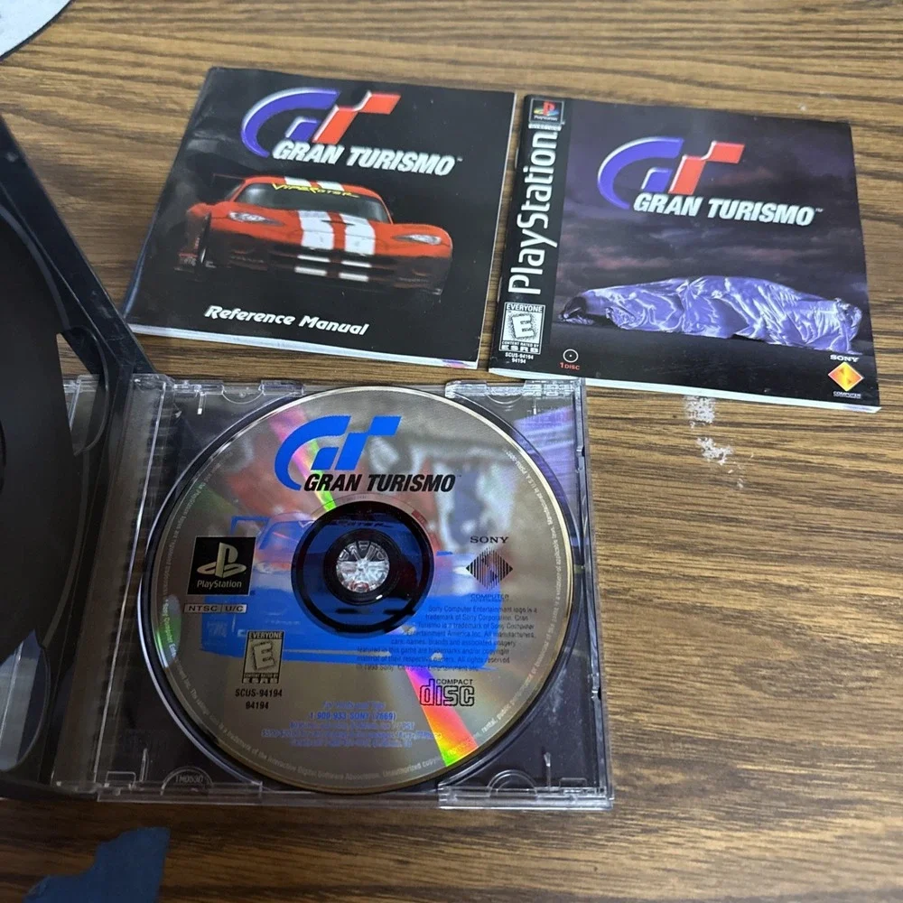 Gran Turismo Sony PlayStation 1 PS1 Black Label Complete CIB Tested Manuals